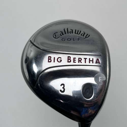 Callaway Big Bertha 2004 3 Fairway Wood 15* RCH 75w Firm Graphite Mens RH