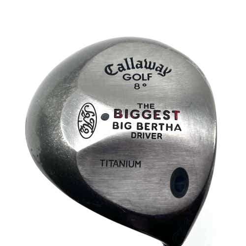 Callaway Biggest Big Bertha Driver 8* R&D Prototype Stiff Graphite Mens RH