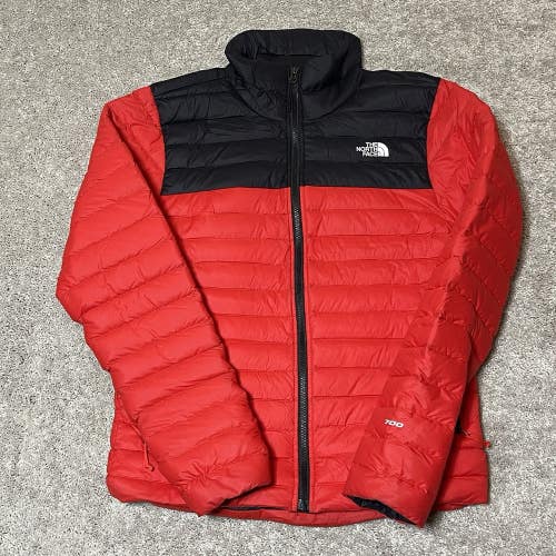 The North Face 700 Thermoball Stretch Down Puffer Jacket Red Black Mens Small