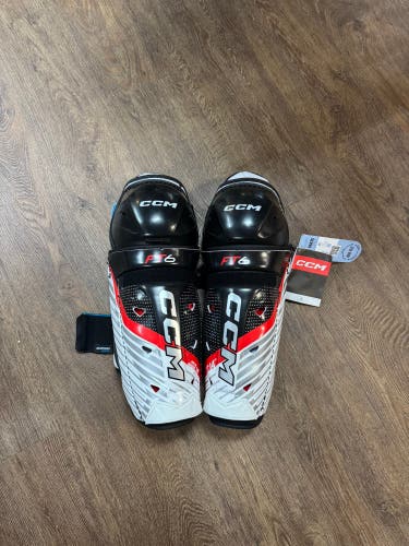 Senior CCM JetSpeed FT6 14" Shin Pads (New)