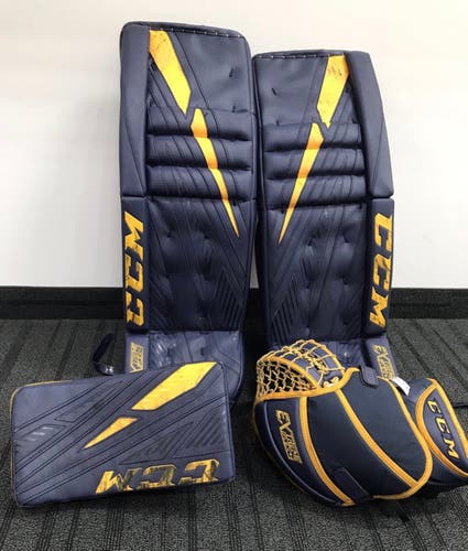 Blue Senior 34" Regular Pro Stock Extreme Flex 4 Goalie Full Set