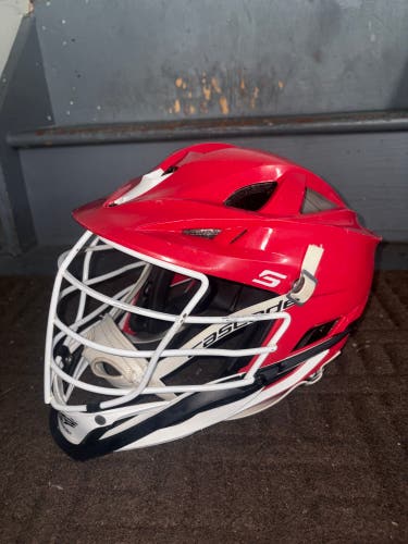 Cascade S Helmet Red with White facemask