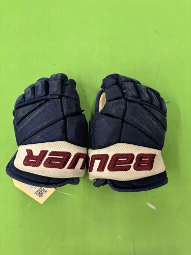 Blue Junior Bauer Vapor Team Pro Gloves 11"