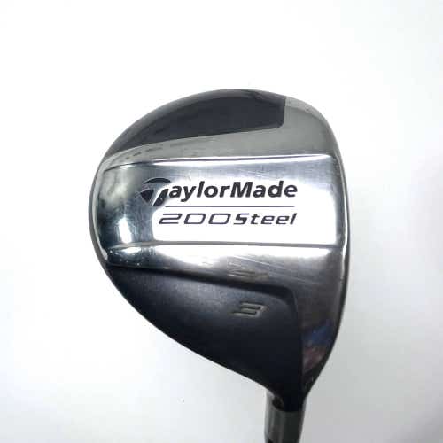 TaylorMade 200 Steel 3 Fairway Wood 15* Lite 90g Stiff Graphite Mens RH