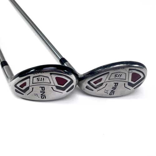 Ping i15 2 & 4 Hybrid Set 17* | 23* TFC 700 H Stiff Graphite Mens RH