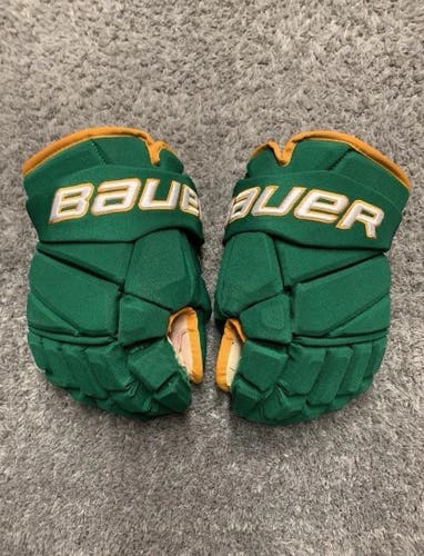 Bauer Vapor 2X Game Used Hockey Gloves 14” Greenway Wild