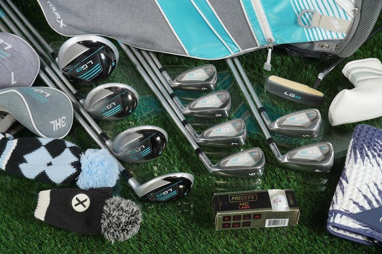 Women's 19pc. Golf Tour X LG23 Hybrids Golf Set RH Stand Bag & Accessories!
