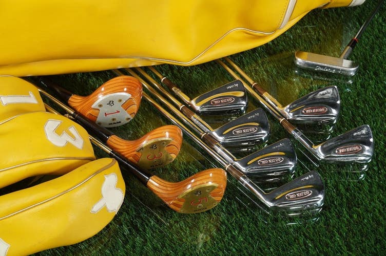 Women's Vintage 14pc. RAM Golden Girl Golf Set RH, RAM Yellow Bag & Headcovers!