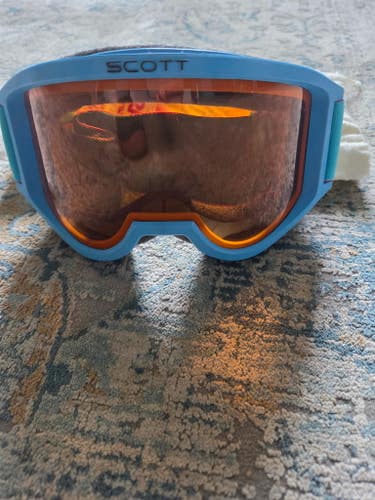 Scott Ski Goggles (Used), blue with double orange lenses