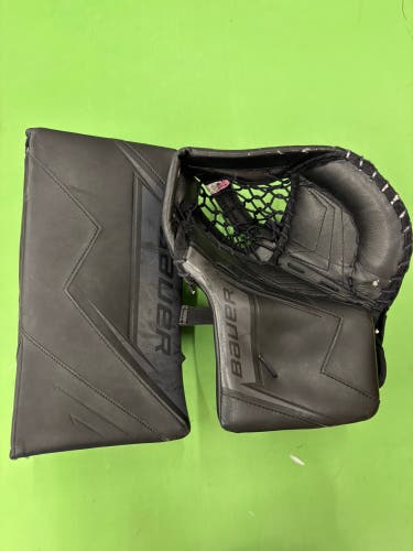 Black Intermediate Bauer S25 SV Pro Goalie Glove & Blocker Regular