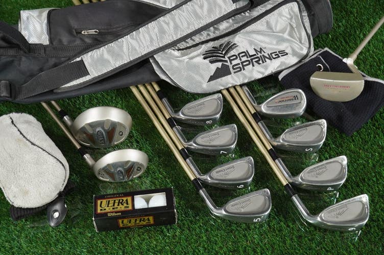 Women's 15pc. Golf Set Palm Springs Knight Warrior RH, Sunday Bag & Accessories!