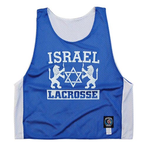 Israel Lacrosse Reversible Mesh Pinnie - Brand New - Medium