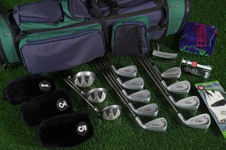 Men's 20pc. Knight Golf Set RH, MacGregor Putter, Daiwa Stand Bag & Accessories!