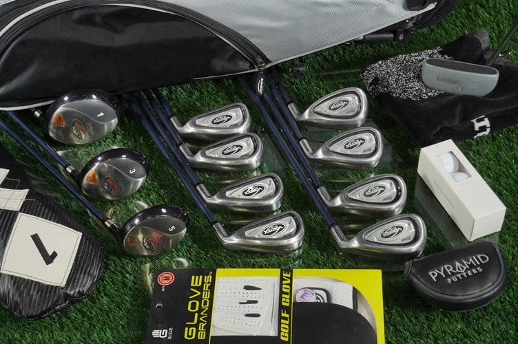 Women's 18pc. Technique Vortex Golf Set RH Torpedo Stand Bag & Accessories