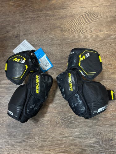 Junior Medium Bauer Supreme M3 Elbow Pads (New)