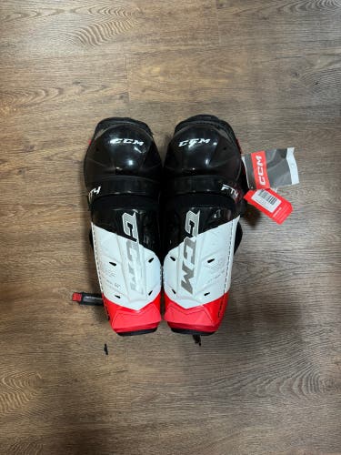 Senior CCM JetSpeed FT4 14" Shin Pads (New)