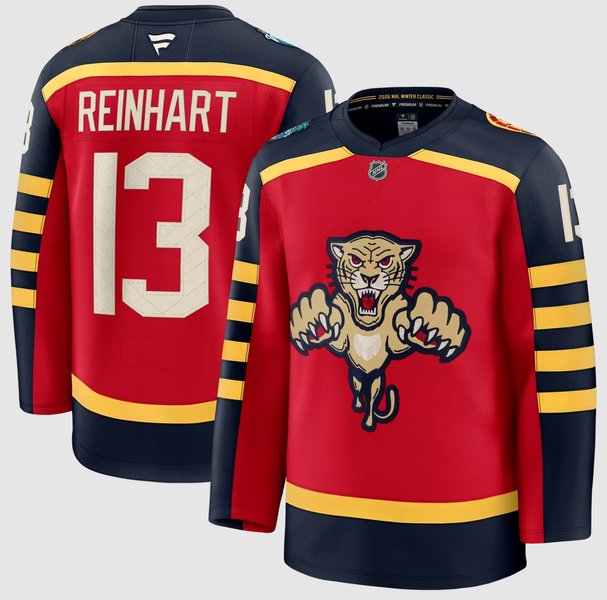 Sam Reinhart Florida Panthers Fanatics 2026 NHL Winter Classic Premium Jersey Size 50