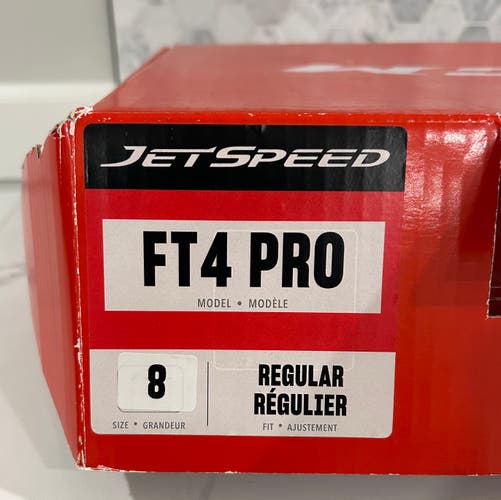Black CCM JetSpeed FT4 Pro Hockey Skates Regular Width 8 (New)
