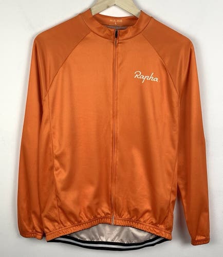 Rapha Long Sleeve Cycling Jersey, Orange, Men's L