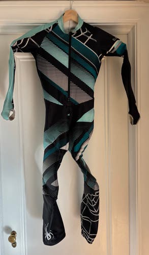 Spyder Youth 14/16 Padded Racing Ski Suit FIS Legal