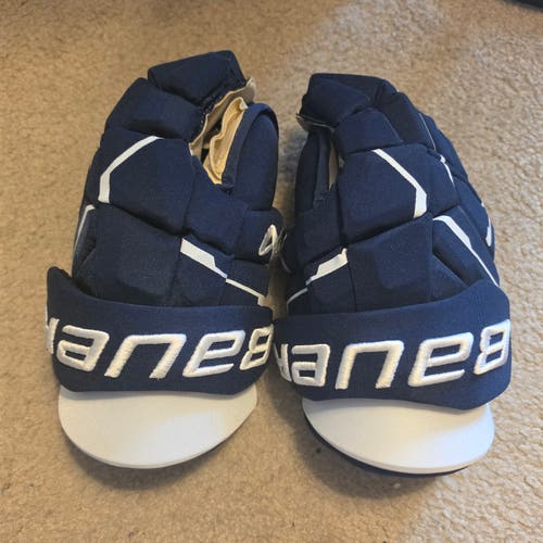 New University of New Hampshire Bauer Supreme Mach Gloves 13" Pro Stock (Lightly Used)