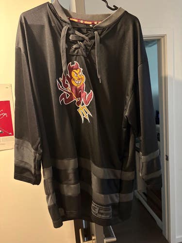 Men's Arizona Sun Devils Hockey Jersey (Used) - Colosseum Size L