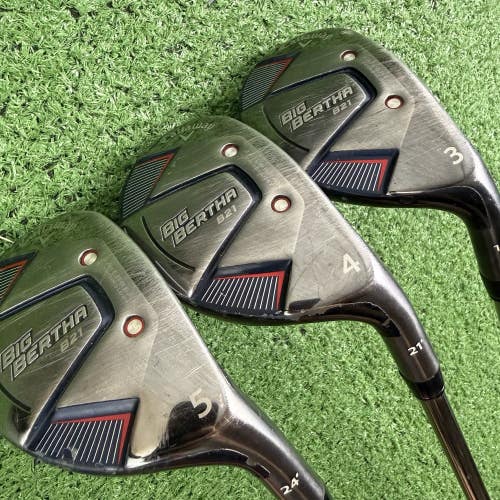 Callaway B21 Big Bertha Hybrid Set 3 4 5 3H 4H 5H RCH 65 Regular Flex 19 21 24