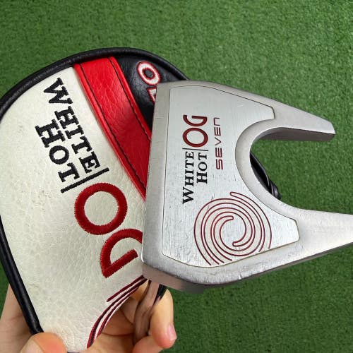 Odyssey White Hot OG Seven Mallet Putter 35 Left Handed