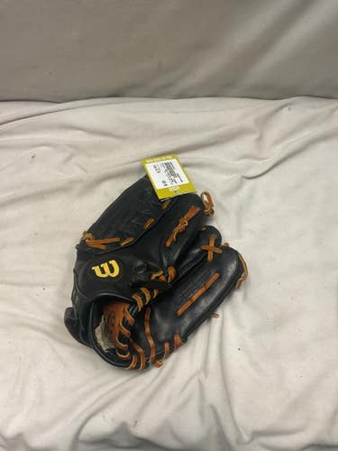 Used Wilson TEAM SERIES A1840 BB/SB Glove RH Throw Black 12" 11490-S000278143