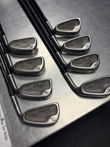 Men's Titleist DTR Right Handed Iron Set Graphite Shaft (Used)