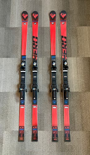 Unisex 2022 Rossignol 188 cm Racing Hero Athlete GS Skis With Bindings Max Din 18 (Used) - 2 pairs