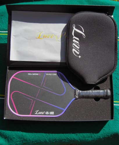 Luzz Pro 4 Inferno MPP Core 16mm 16.54in 4 1/8 T700 Carbon Fiber Face Paddle NEW