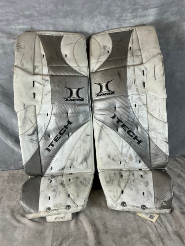 Silver Small Senior Itech X-Factor Goalie Leg Pads (Used)