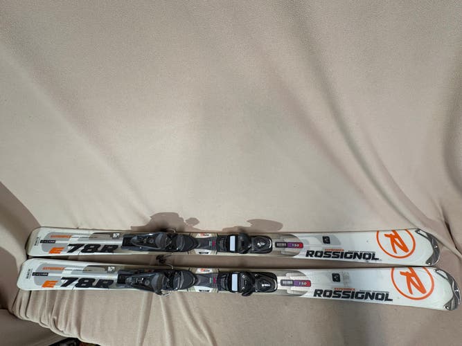 Unisex All Mountain 150 cm Rossignol Experience 78 Skis With Bindings (Used)