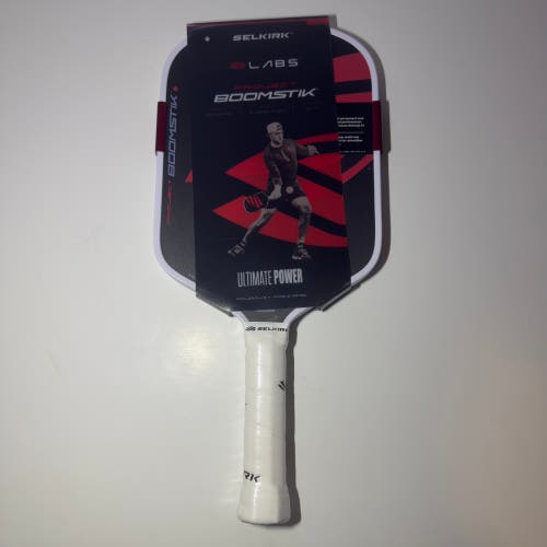 Selkirk LABS Project Boomstik Black Elongated 16mm Pickleball Paddle Power NEW