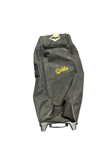 Used Evoshield BLK ROLLED BAG BB/SB Player Wheeled Bag Black 11834-S000058049