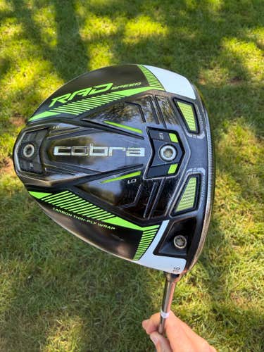 Cobra RAD Speed Driver 9 Even Flow Riptide CB Stiff Flex 45" NICE