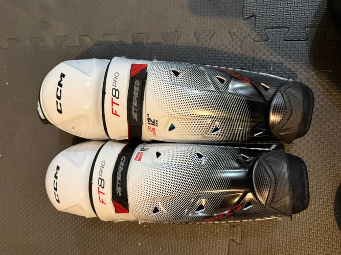 Intermediate CCM Jetspeed FT8 Pro 12" Shin Pads (New)