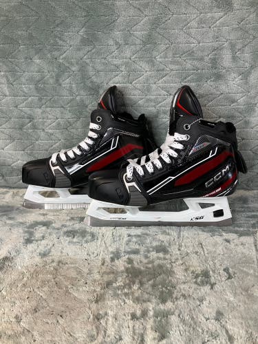 Senior CCM Extreme Flex 6 Hockey Goalie Skates Regular Width Size 6.5 (Used)