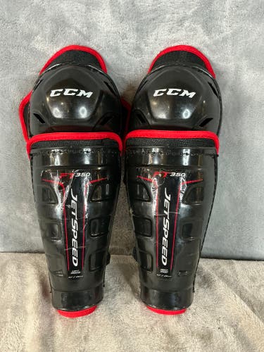 Junior CCM JetSpeed FT350 Shin Pads 10" (Used)