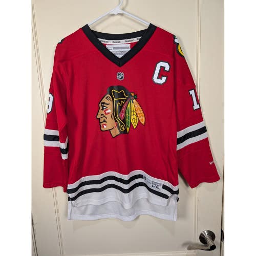 Reebok NHL Chicago Blackhawks Jonathan Toews #19 Youth Jersey L/XL Red Hockey