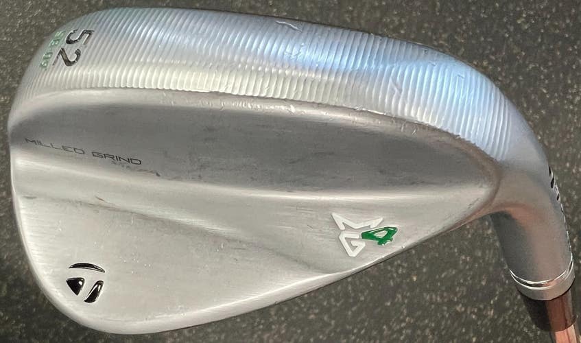 Used Taylormade MILLED GRIND 4 Golf Wedge Mens RH 52 Degree 11497-S000162183