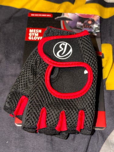Bally Fitness Unisex Mesh Gym Gloves OSFM Size M/L Brand New With Tags Gear Equipment.