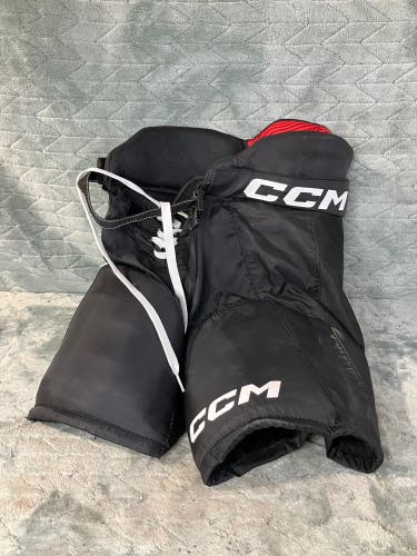 Black Junior Small CCM Next Hockey Pants (Used)