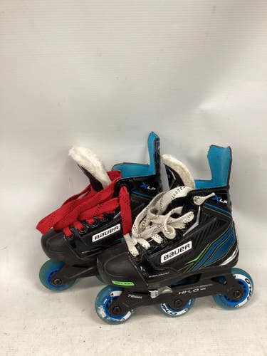 Used Bauer Roller Hockey Skates Black Adjustable 11851-S000053744