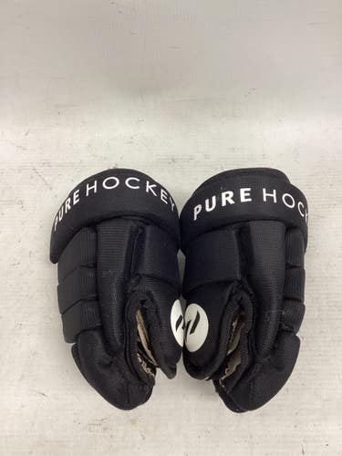 Used Pure Hockey YTH GLOVES Youth Gloves Black 8" 11851-S000053679