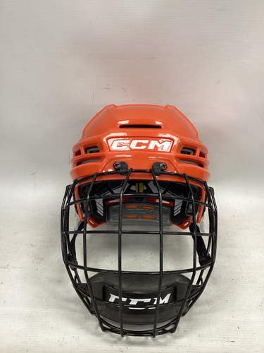 Used CCM TACKS HELMET Hockey Helmet Only Orange One Size 11851-S000053690