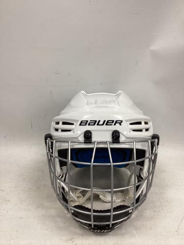 Used Bauer PRODIGY HELMET Helmet Cage Combo White One Size 11851-S000053696