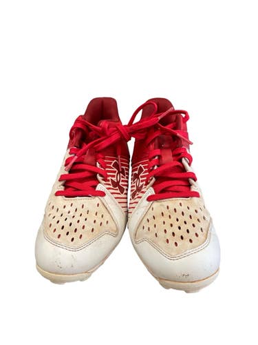 Used Under Armour CLEAT BB/SB Cleats Red Junior 04 11859-S000034281