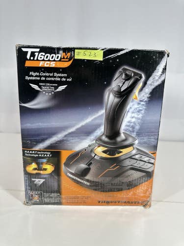 #523 Thrustmaster T.16000M FCS Flight Stick Joystick PC Flight Sim New In box
